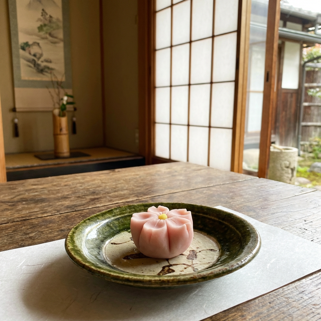 和菓子とお茶のセット